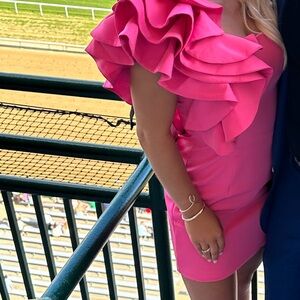 Pink Derby dress